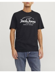 jack&jones jjforest tee ss crew neck 12247972-blackaw2 solid body black