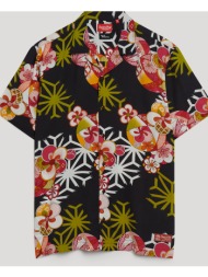 superdry d3 ovin hawaiian resort shirt πουκαμισο ανδρικο m4010740a-2ee black