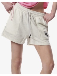 body action women``s athletic shorts w/embroidery 031424-01-glacier grey marl lightgray