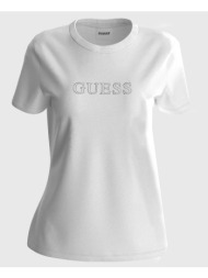 guess skylar ss t-shirt μπλουζα γυναικειο v4gi09j1314-g011 white