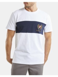 nautica μπλουζα t-shirt κμ washington t-shirt 3ncn1m01719-908 white