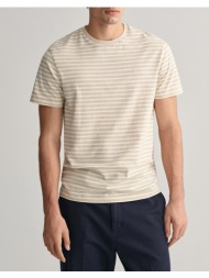 gant μπλουζα κμ striped t-shirt 3g2013037-239 biege