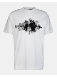 karl lagerfeld t-shirt crewneck 755148-542224-10 white