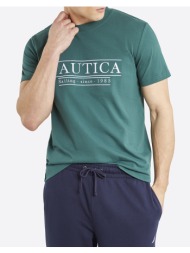 nautica μπλουζα t-shirt κμ tennessee t-shirt 3ncn1m01707-523 green