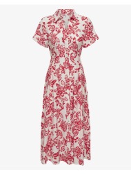 only onlkiera s/s shirt midi dress ptm 15323870-hibiscus multi