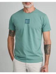 navy&green t-shirt 24ac.001/1p-smoke pine mintgreen