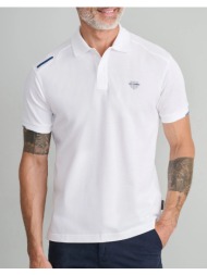 navy&green polo μπλουζακι 24ge.1018-white white