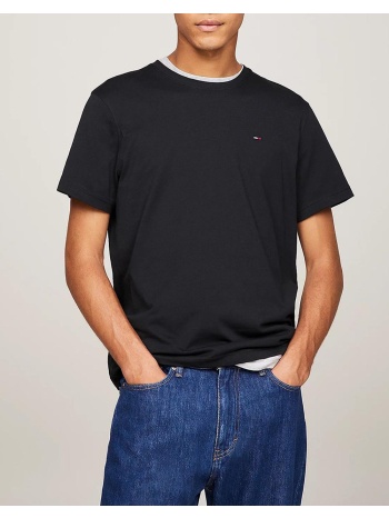 tommy jeans tjm jersey tee dm0dm04411-078 black