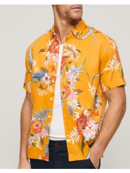 superdry d3 ovin hawaiian shirt πουκαμισο ανδρικο m4010353a-2dw yellow