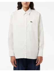 lacoste πουκαμισο κμ shirt ls 3cf7706-70v white