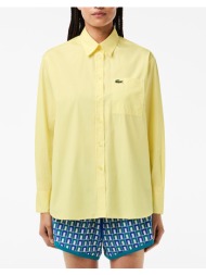 lacoste πουκαμισο κμ shirt ls 3cf7706-107 yellow