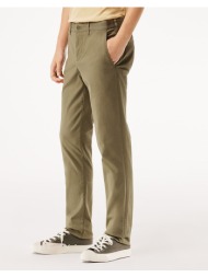 lacoste παντελονι trousers 3hh2661-316 khaki