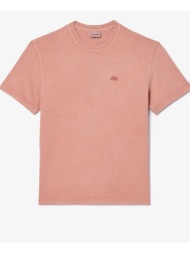 lacoste μπλουζα κμ tee-shirt ss 3th8312-k86 coral