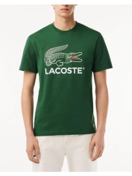 lacoste μπλουζα κμ tee-shirt ss 3th1285-132 green