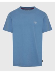funky buddha t-shirt με branded τύπωμα - the essentials fbm009-001-04-china blue steelblue