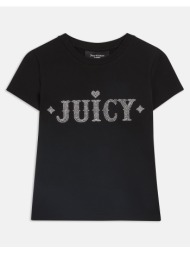 juicy couture ryder rodeo fitted t-shirt jcbct223826-101 black