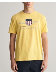 gant μπλουζα κμ reg archive shield ss t-shirt 3g2003199-726 yellow