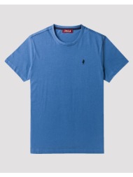 marlboro basic t-shirt with rider 10mts009-02304-706 blue