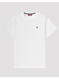 marlboro basic t-shirt with rider 10mts009-02304-010 white
