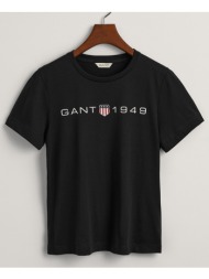 gant μπλουζα κμ reg printed graphic t-shirt 3gw4200753-5 black