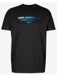 karl lagerfeld t-shirt crewneck 755062-542241-990 black