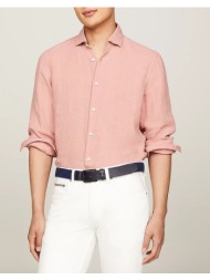 tommy hilfiger dc gmd linen solid shirt mw0mw34640-tqy pink