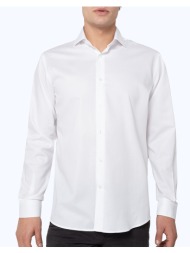 bostonians πουκαμισο dobby custom fit patterned dobby semi-rex custom fit 3anp2128-white white