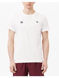 lacoste μπλουζα κμ tee-shirt ss 3th8309-001 white