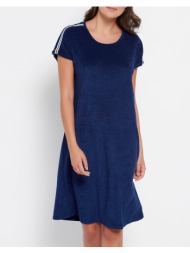 jeannette φορεμα ζαπονε πετσετα 7896-μπλε darkblue