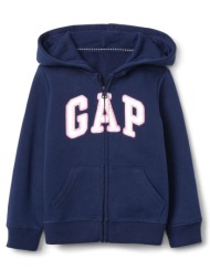 gap μπλε νηπιακή gap logo ζακέτα φούτερ με κουκούλα 259444003-μπλε darkblue