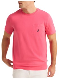 nautica μπλουζα t-shirt κμ ss t-shirt 3ncv45000-6p7 pink