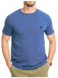 nautica μπλουζα t-shirt κμ specialty fca tee 3ncv36701-49f blue