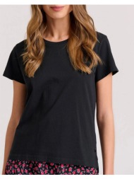 funky buddha γυναικείο t-shirt από οργανικό βαμβάκι fbl009-103-04-black black