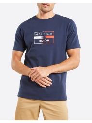 nautica μπλουζα t-shirt κμ alves b&t t-shirt alves b&t t-shirt 3ncn1m02356-459 darkblue