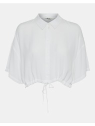 vero moda vmkourtney 2/4 cropped shirt vma 10306848-bright white white