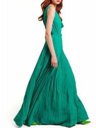 forel φόρεμα πλίσε maxi 078.50.01.114-σμαραγδι green