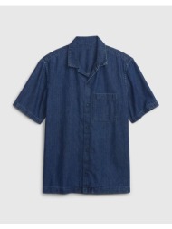 gap πουκάμισο 571948000-μπλε denimblue