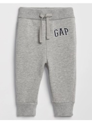 gap νηπιακό gap logo pull-on jogger παντελόνι 190561005-γκρι gray