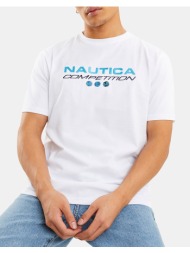 nautica μπλουζα t-shirt κμ dane t-shirt 3ncn7m01413-908 white