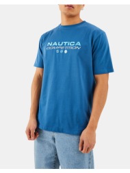 nautica μπλουζα t-shirt κμ dane t-shirt 3ncn7m01413-420 blue