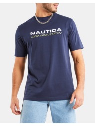 nautica μπλουζα t-shirt κμ mack t-shirt 3ncn7m01410-459 darkblue
