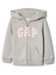 gap γκρι νηπιακή gap logo ζακέτα φούτερ με κουκούλα 259444002-γκρι gray