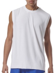 body action men``s yoga training sleeveless top 043408-01-white white