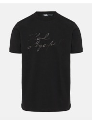 karl lagerfeld t-shirt crewneck 755083-542225-990 black