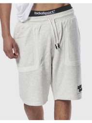 body action men``s athletic shorts w/embroidery 033421-01-glacier grey marl lightgray