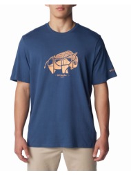 columbia ανδρική μπλούζα rockaway river™ outdoor ss t-shirt ce33-2036401-479 blue
