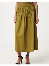mexx midi skirt with details mf007403241w-170636 olive