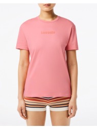 lacoste μπλουζα κμ tee-shirt ss 3tf7227-qds pink