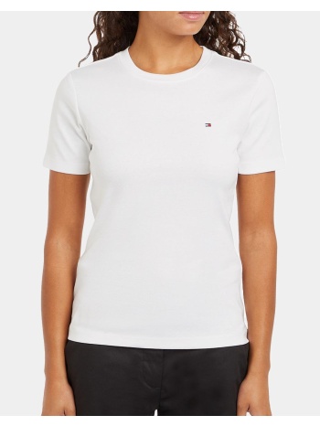 tommy hilfiger new slim cody c-nk ss ww0ww40587-ybl ecru