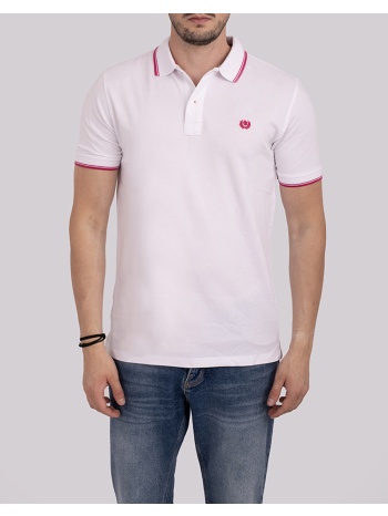ascott μπλουζα polo 15788360-01 white σε προσφορά
